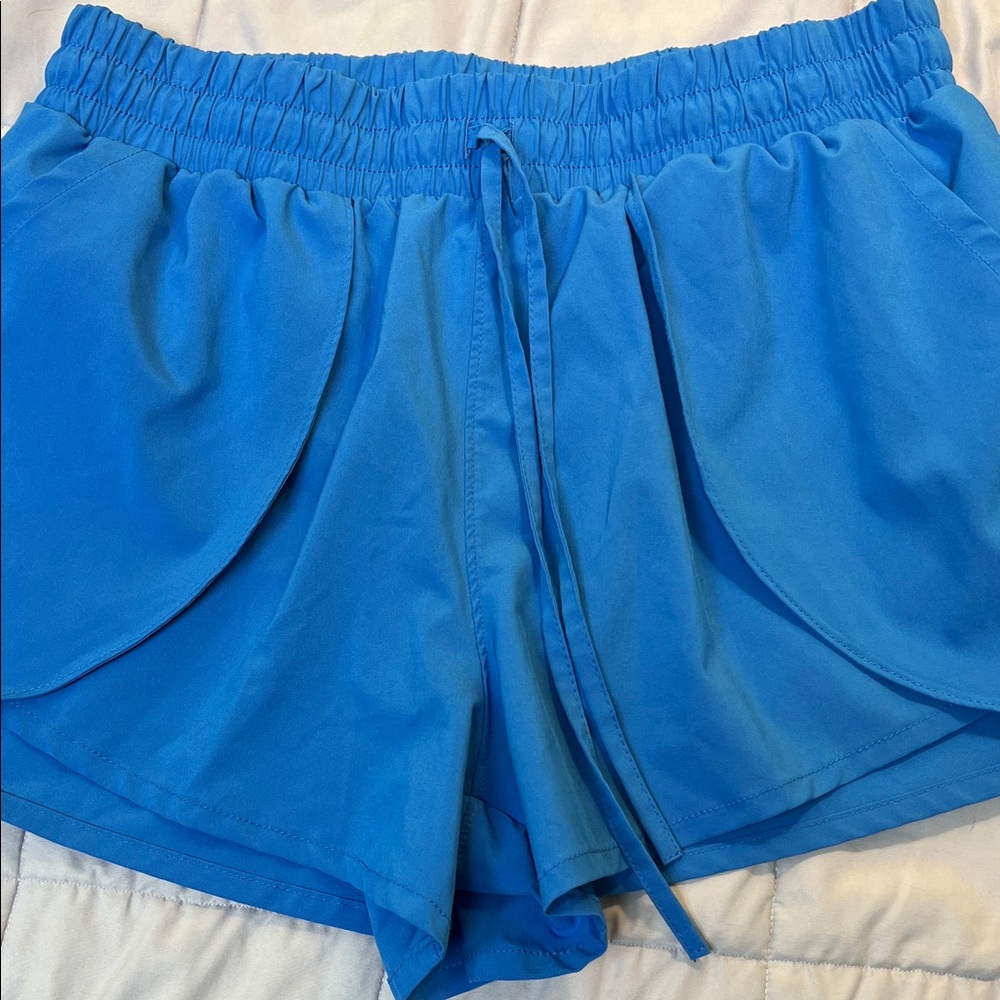 Sincerely Jules Vibrant Blue Athletic Shorts- Large